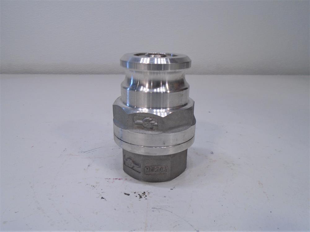 PT Coupling MD20A Maxi-Dry 2" FNPT x 2-1/2" Coupler Dry Disconnect Adapter